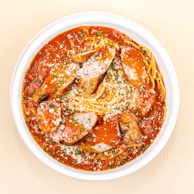 Spaghetti With Sausage.